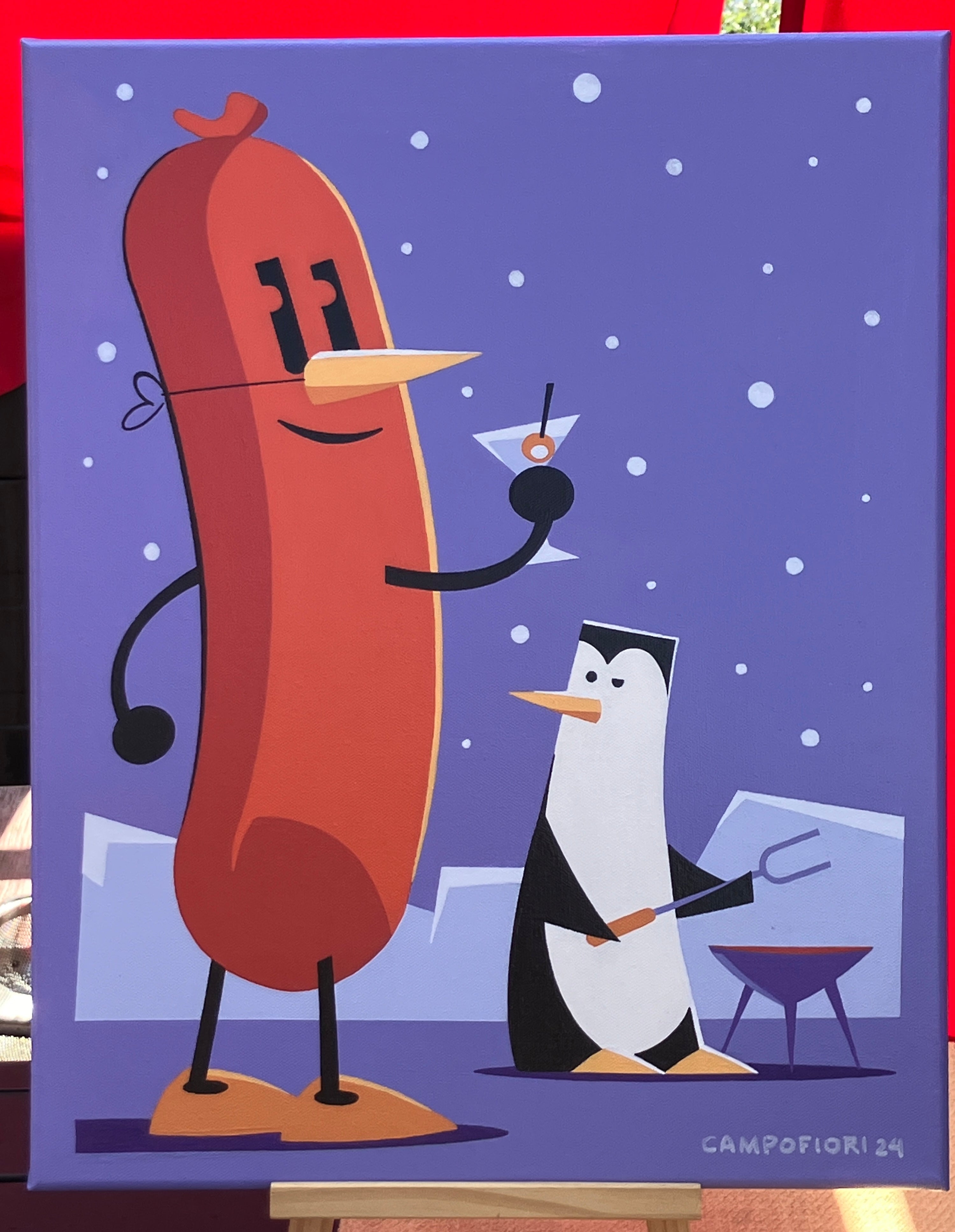 Guess Who's Coming to Dinner - Original Painting